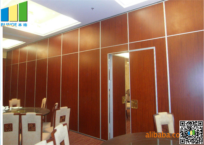 Restaurant Interior Acoustic Movable Partition Walls Single roller