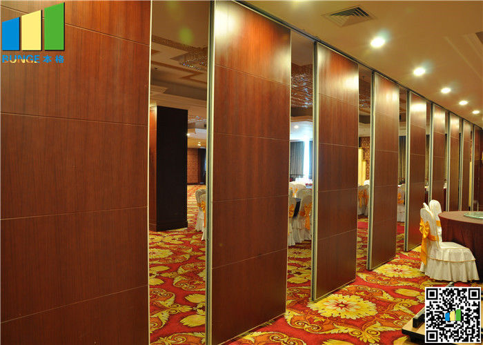 Wooden Surface Folding Partiion Walls , Operable Partition Walls