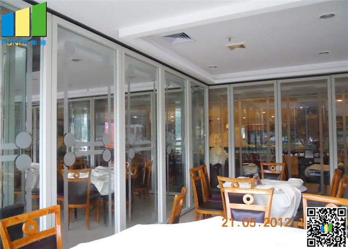 Sliding Aluminum Glass Partitions Wall