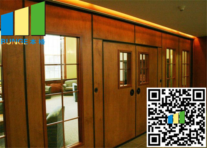 Acoustic Rate 45 Db Commercial Sliding Doors Wall Partition 3.346 Inch Thickness