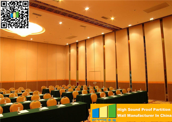 65mm Movable Sound Proof Partitions Aluminum Interior Wall Panel For Office