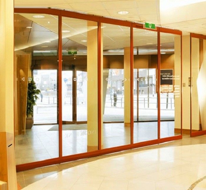 Aluminum Frameless Operable Sliding Glass Partition Wall 12mm Thickness
