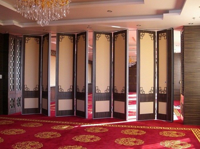 Aluminum Track Wooden Surface Movable Partition Walls for Banquet Hall