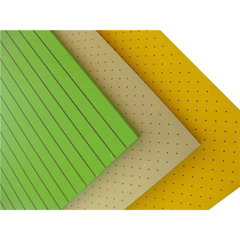 High Absorption Perforated Wood Acoustic Panels Wood Fiber Acoustic Board