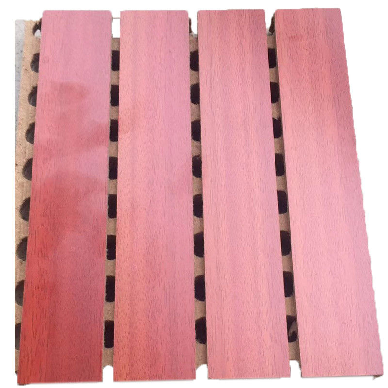 Composite Wall Boards Fiber Wood Plastic Grooved Acoustic Tiles For Soundproofing Walls