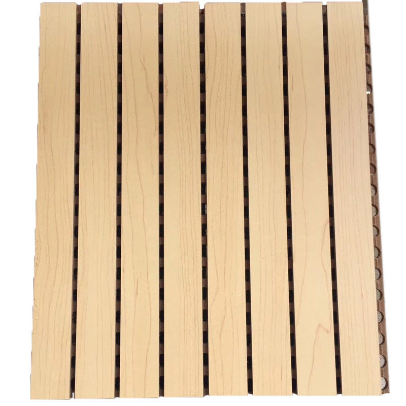 Melamine Surface Slotted Wooden Grooved Acoustic Panel Sound Absorbing MDF Board
