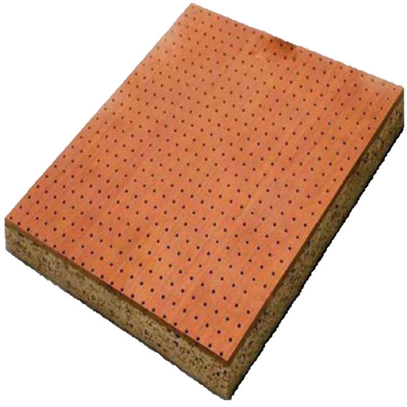 Office Perforated Wood Acoustic Panels Fireproof Sound Absorption