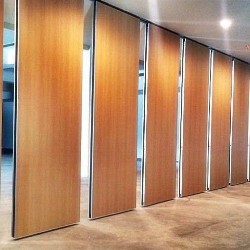 Aluminum Sliding Movable Partition Wall For Restaurant 85 mm Thickness