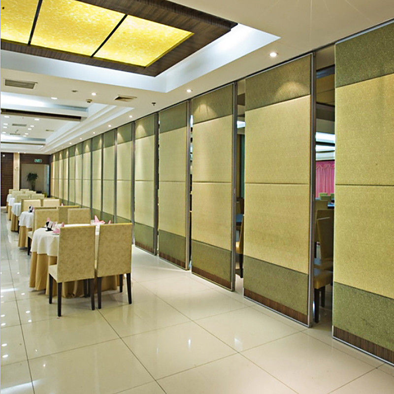 Decorative Sliding Door Folding Partition Walls with Aluminium Frame for Banquet Hall