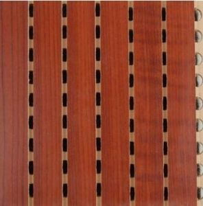 12mm Thickness Decorative Wooden Grooved Acoustic Panel for Ceiling and Wall