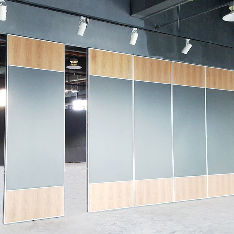 Decorative Meeting Room Acoustic Movable Partition Walls / Sliding Aluminium Door