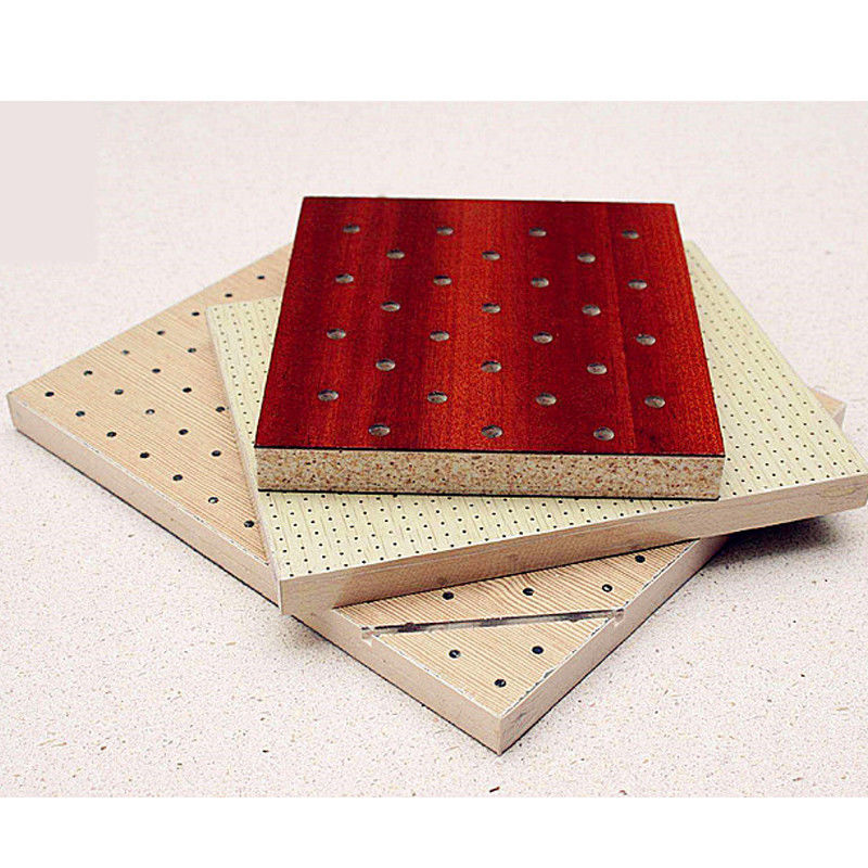Natural Wooden Perforated Acoustic Soundproofing Panels For Studio Room