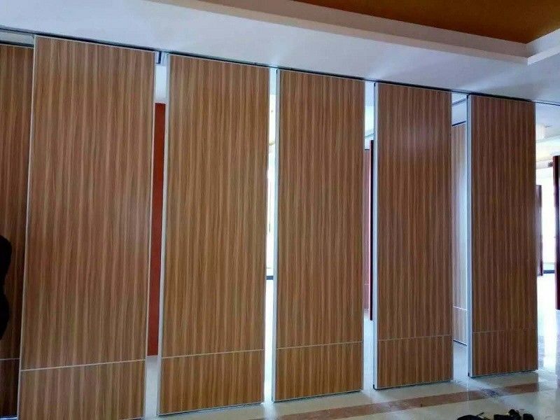 Hanging Operable Accordion Acoustic Room Dividers on Tracks 85mm Width
