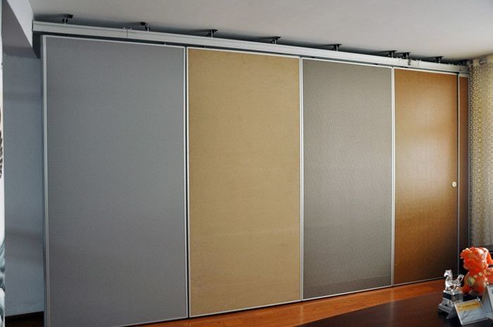 Commercial Sliding Partition Walls / 65mm Thickness Folding Room Dividers