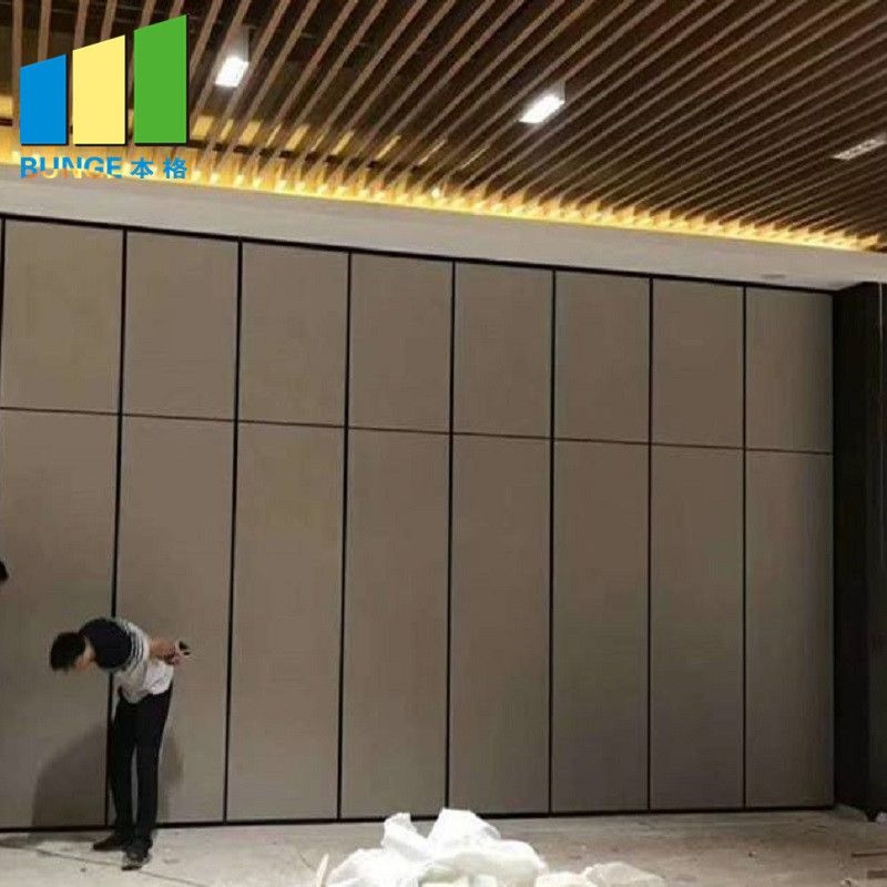 Easy And Quick Installation Folding Partition Wall Retractable Partition Walls with Hanging Track System