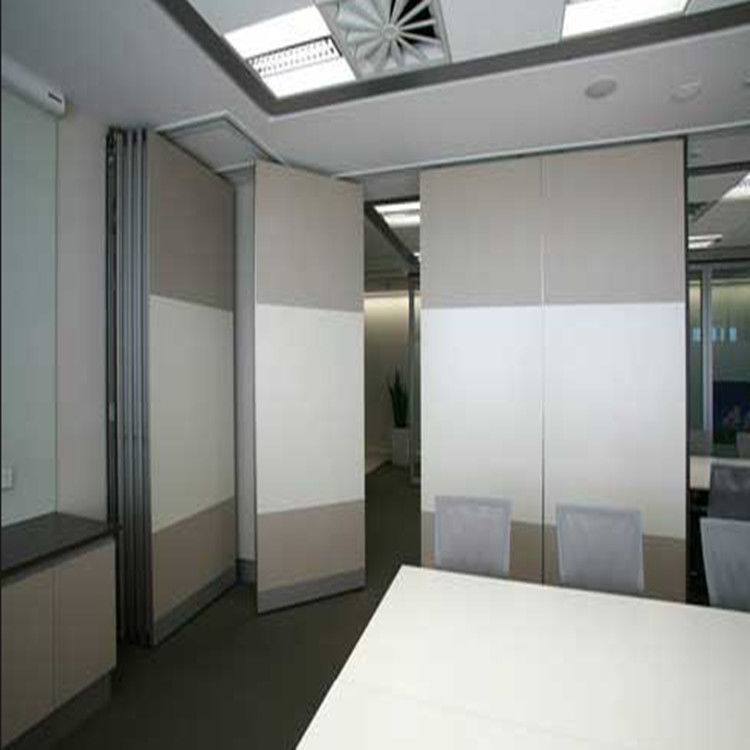 Top Hanging 65mm Melamine Surface Office Partition Wall / Acoustic Movable Walls