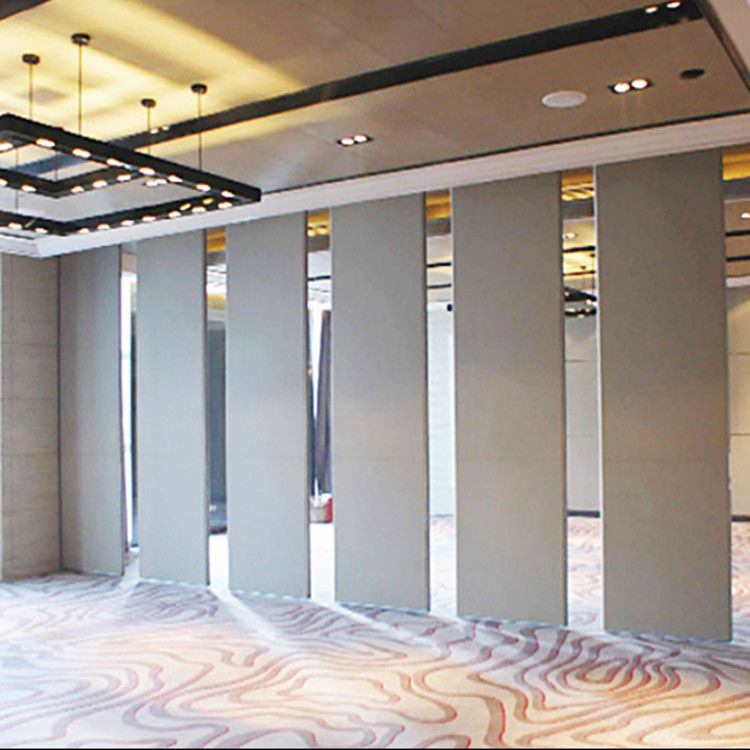 Folding Removable Soundproof Partition Wall 85mm Thickness Melamine Surface