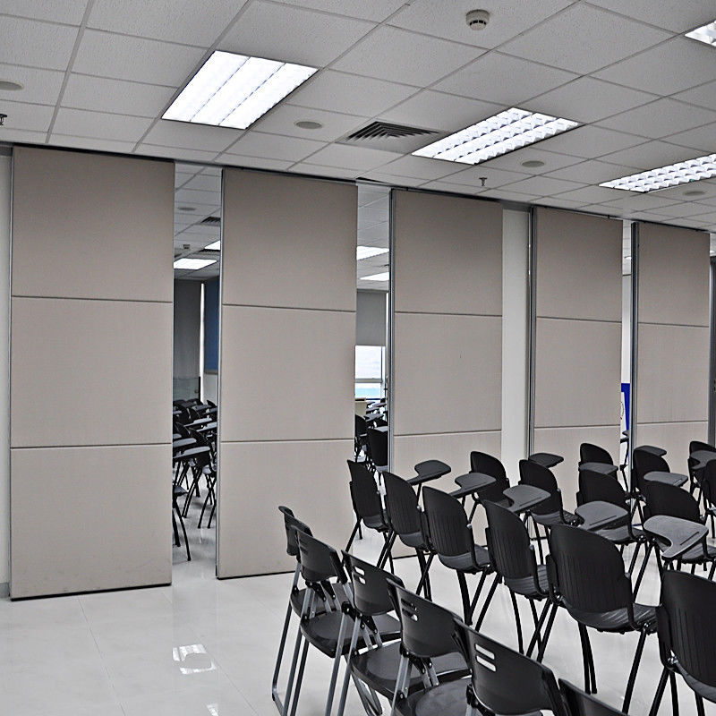 Custom Color Aluminum Fame Sound Proof 65 Mm Louvered 80 Mm Acoustic Partition Walls For Exhibition Room
