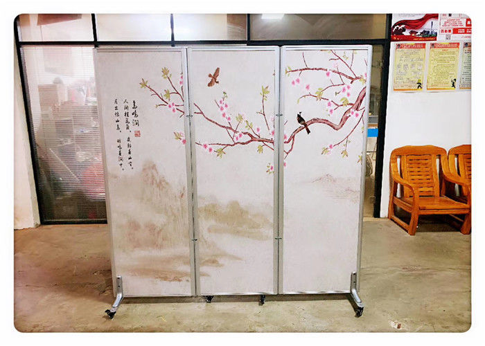 Hotel Folding Partition Wall / Doors With Wheels Indonesia Hospital Movable Folding Partition Wall