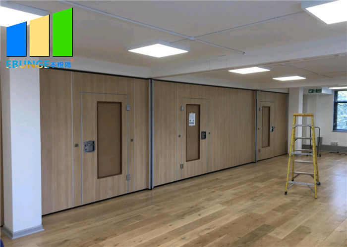 Customzied Wooden Panel Partition Church Wood Dance Room Partition School Sliding Wood Partition Divider For Library