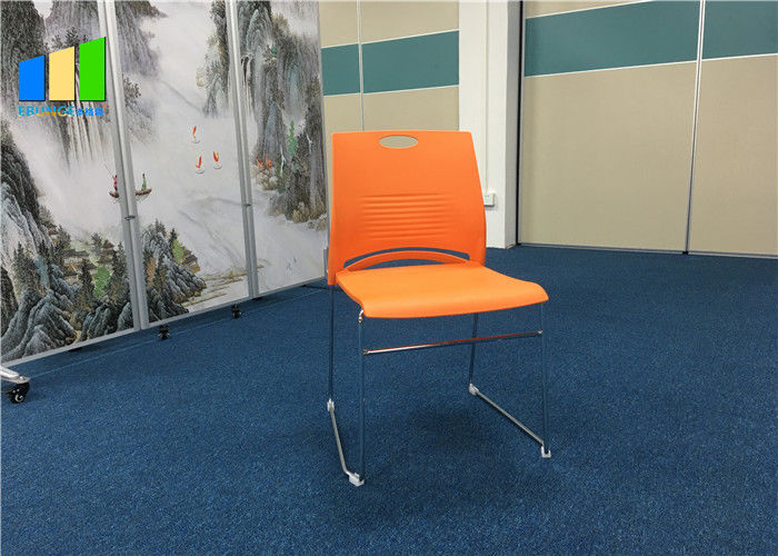 Polypropylene Plastic Office Visitor Chair Customized Stackable Training Chairs