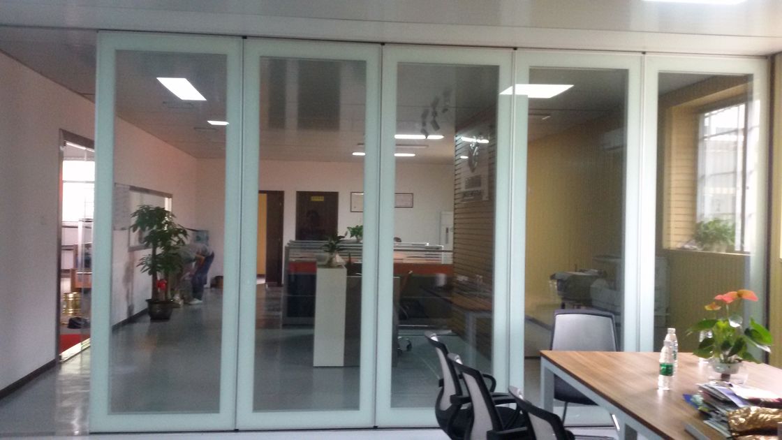 Folding Glass Partition Wall , Interior Glass Door , For Banquet Hall