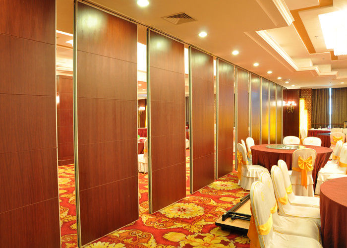 Acoustic Banquet Hall Wooden Partition Wall , Ceramic Partition Ring
