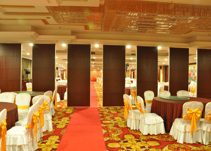 Wooden Sliding Partition Walls Hanging Office Partition System For Banquet Hall