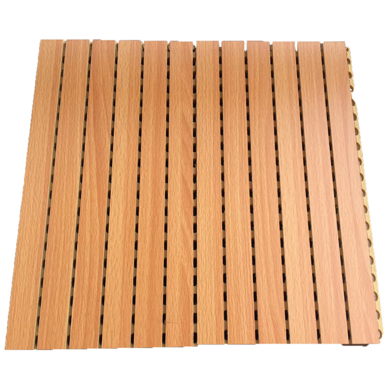 Sound Absorption Grooved Acoustic Panel Conference Room Wooden Wall Panels