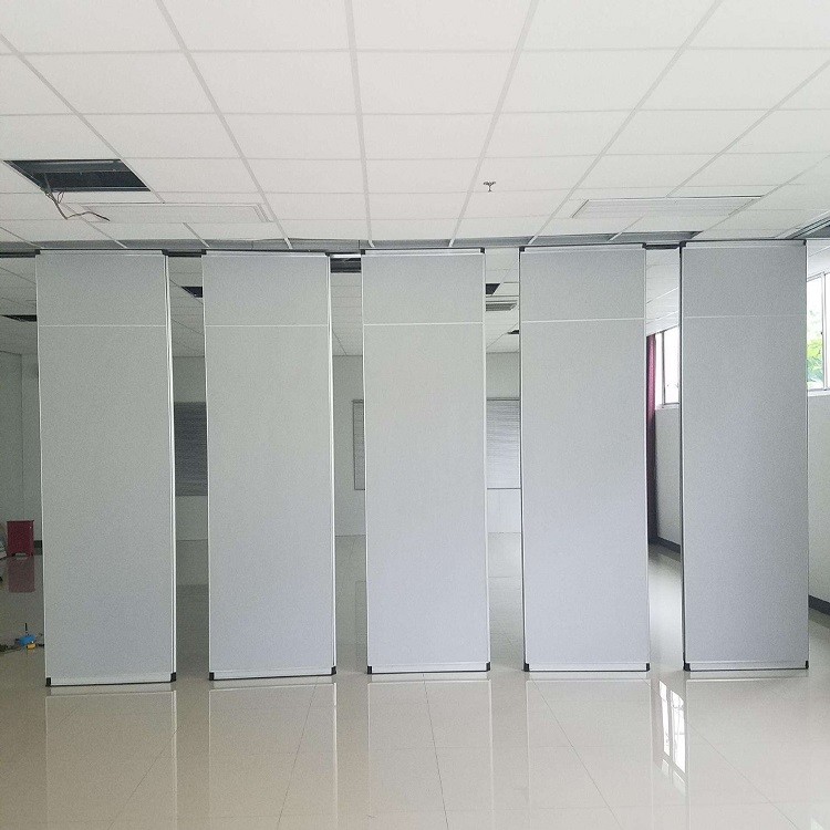 Acoustic Sliding Folding Partition Walls On Wheels / Meeting Room