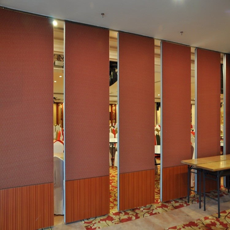 Soundproof Operable Partition Wall With Ceiling Track / Folding Panel