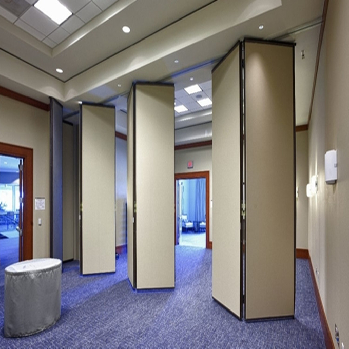 Studio Room Dividers Wooden Accordion Wall Operable Folding Walls