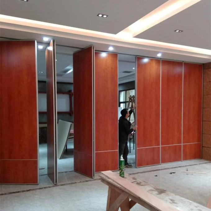 Office Decoration Movable Wood Folding Partition Walls For Multi
