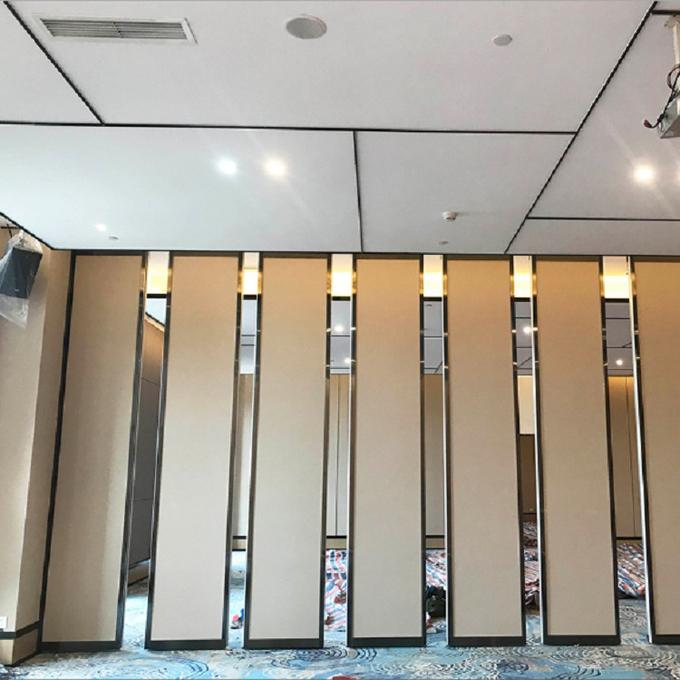 Hotel Soundproof Folding Movable Partition Walls Ballroom Sliding